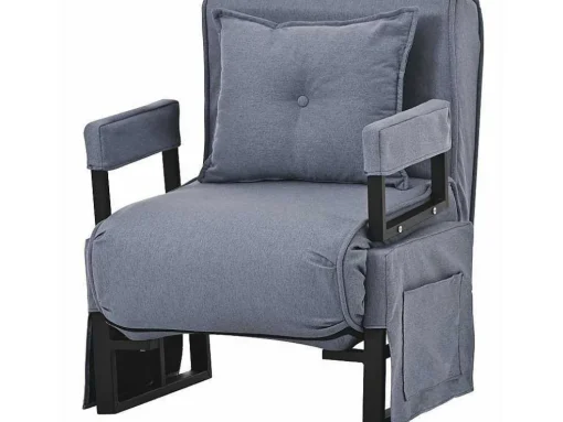 3-In-1 Converteerbare Fauteuil In Stof - Grijs