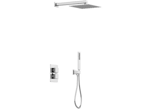 Inbouw Douche Met Thermostatische Mengkraan - Geborsteld Nikkelkleur - Terek