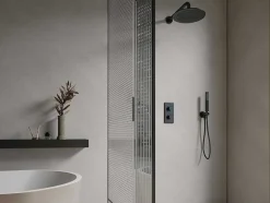 Inbouw Douche Met Thermostatische Mengkraan - Mat Zwart - Timavo