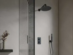 Inbouw Douche Met Thermostatische Mengkraan - Mat Zwart - Timavo