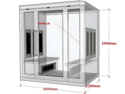 Infraroodsauna 4/5 Personen Serie Prestige Stockholm Ii