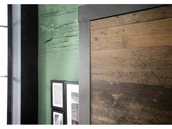 Irwin Kledingkast 2 Deuren, Grijs Matera Decor, Old Wood Decor.