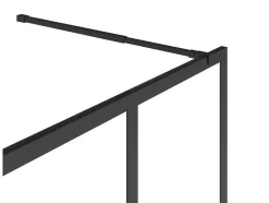 Italiaanse Douchewand Mat Zwart Met Werkplaatsstijl - 140 X 200 Cm - Urbanik