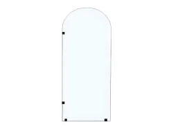 Italiaanse Douchewand Ronde Hoeken - 90 X 215 Cm - Airlie