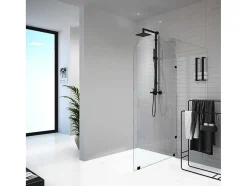 Italiaanse Douchewand Ronde Hoeken - 90 X 215 Cm - Airlie