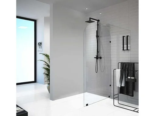Italiaanse Douchewand Ronde Hoeken - 90 X 215 Cm - Airlie