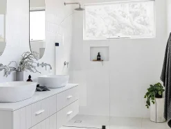 Italiaanse Douchewand Ronde Hoeken - 90 X 215 Cm - Airlie