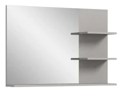 Jaru Spiegel Bad 100Cm 3 Planken Grijs,Zwart.