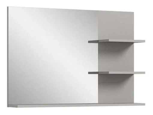 Jaru Spiegel Bad 100Cm 3 Planken Grijs,Zwart.