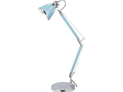 Jerona Tafellamp, Blauw, Chroom, 21X21X86 Cm, Epikasa