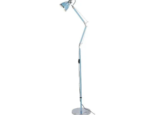 Jerona Vloerlamp, Blauw, Chroom, 27,5X27,5X180 Cm, Epikasa