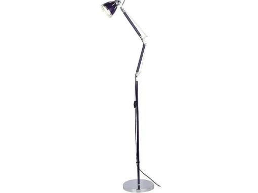 Jerona Vloerlamp, Violet, Chroom, 27,5X27,5X180 Cm, Epikasa