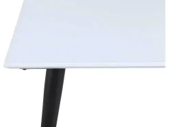 Jimmy Eetkamertafel 90X150/240Cm Met Extra Plaat Hpl Wit.