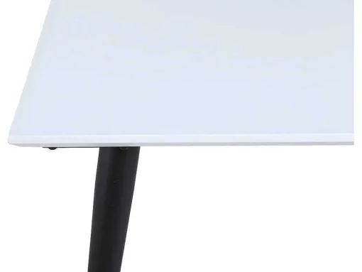 Jimmy Eetkamertafel 90X150/240Cm Met Extra Plaat Hpl Wit.
