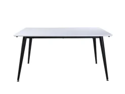 Jimmy Eetkamertafel 90X150/240Cm Met Extra Plaat Hpl Wit.