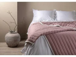 Juni Sprei 260X260Cm Oudroze.