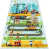 Junior 52105.801 Tapijt Wasbaar Bouwplaats Dieren Voor Kinderen Antisl 160X220 Cm