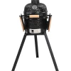 Kamado-Houtskoolbarbecue Van Keramiek En Bamboe 32 X 52 X 94 Cm - Eriko