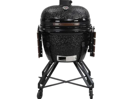 Kamado-Houtskoolbarbecue Van Keramiek En Bamboe 67 X 85 X 120 Cm - Ayumi