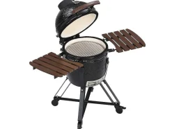 Kamado-Houtskoolbarbecue Van Keramiek En Bamboe 45 X 63 X 105 Cm - Izaki