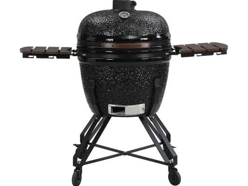 Kamado-Houtskoolbarbecue Van Keramiek En Bamboe 67 X 85 X 120 Cm - Ayumi