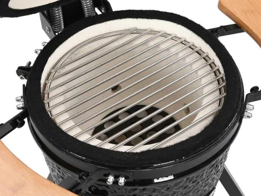 Kamado-Houtskoolbarbecue Van Keramiek En Bamboe 32 X 52 X 94 Cm - Eriko