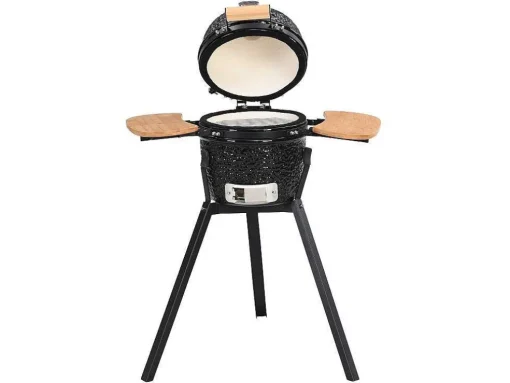 Kamado-Houtskoolbarbecue Van Keramiek En Bamboe 32 X 52 X 94 Cm - Eriko