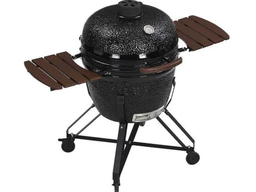 Kamado-Houtskoolbarbecue Van Keramiek En Bamboe 67 X 85 X 120 Cm - Ayumi