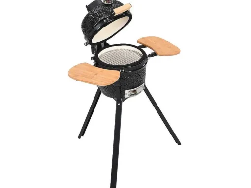 Kamado-Houtskoolbarbecue Van Keramiek En Bamboe 32 X 52 X 94 Cm - Eriko