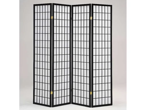 Kamerscherm 4 Vlakken Tottori Van Hout - L175 X H178.5 Cm