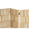 Kamerscherm Van Rotan Met 3 Luien - L140 X H180 Cm - Naturel - Gideon