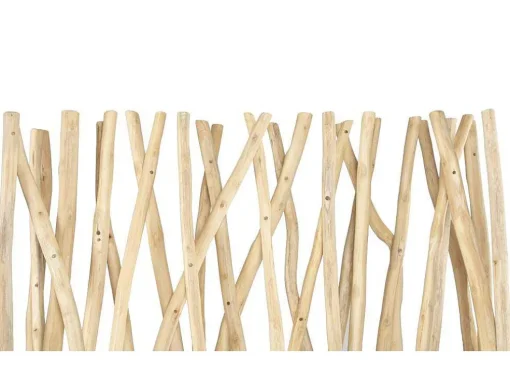 Kamerscherm Van Teakhout - B100 X D25 X H180 Cm - Naturel - Gayana