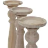 Kandelaar H360 (Set Van 3), Naturel Bruin