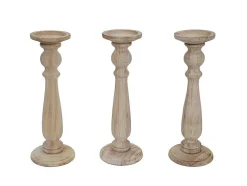 Kandelaar H360 (Set Van 3), Naturel Bruin