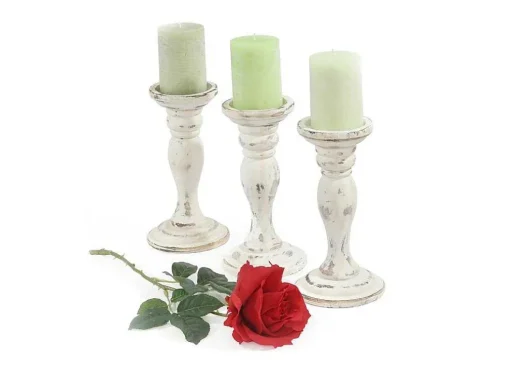 Kandelaar H361 (Set Van 3), Wit