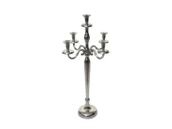 Kandelaar Mcw-D81 5-Armig, Kleur: Zilver