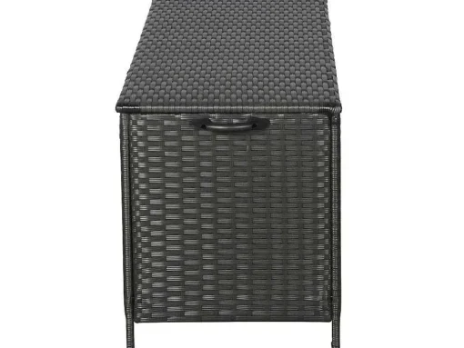 Kaplo Tuintoebehoor Kussen Opbergbox Met Wielen Zwart.