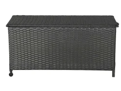 Kaplo Tuintoebehoor Kussen Opbergbox Met Wielen Zwart.