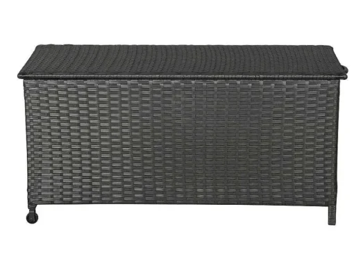 Kaplo Tuintoebehoor Kussen Opbergbox Met Wielen Zwart.