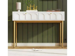 Kaptafel Met 2 Laden - In Spaanplaat - Wit