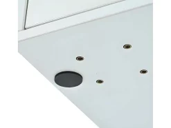 Kaptafel Met Spiegel En Led-Verlichting - 2 Lades En Een Uitneembare Kast - Wit (Kruk Niet Inbegrepen)