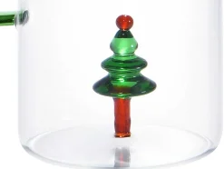 Karaf + Set Van 4 Glazen Met Kerstmotieven - Scopa