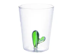 Karaf + Set Van 4 Glazen Met Cactus - Puntia
