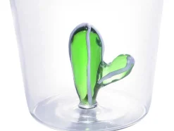 Karaf + Set Van 4 Glazen Met Cactus - Puntia