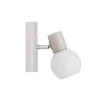 Karin Wandlamp, Eik, Chroom, Wit, 13X9,5X14,5 Cm, Epikasa