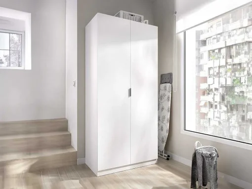 Kast Met 2 Deuren - L81 Cm - Wit - Listowel