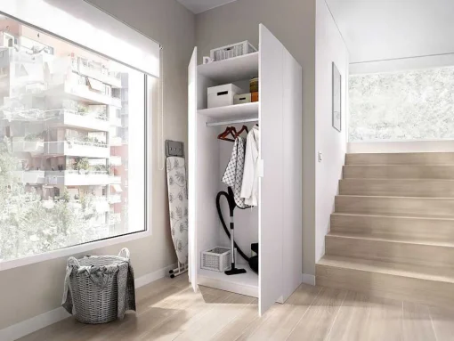 Kast Met 2 Deuren - L81 Cm - Wit - Listowel