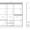 Kast Met 6 Deuren En 2 Lades - L162 Cm - Wit - Feova