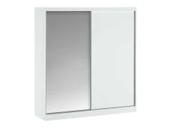 Kast Met 2 Schuifdeuren - Met Spiegel - L200 Cm - Wit - Ochira