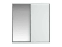 Kast Met 2 Schuifdeuren - Met Spiegel - L200 Cm - Wit - Ochira